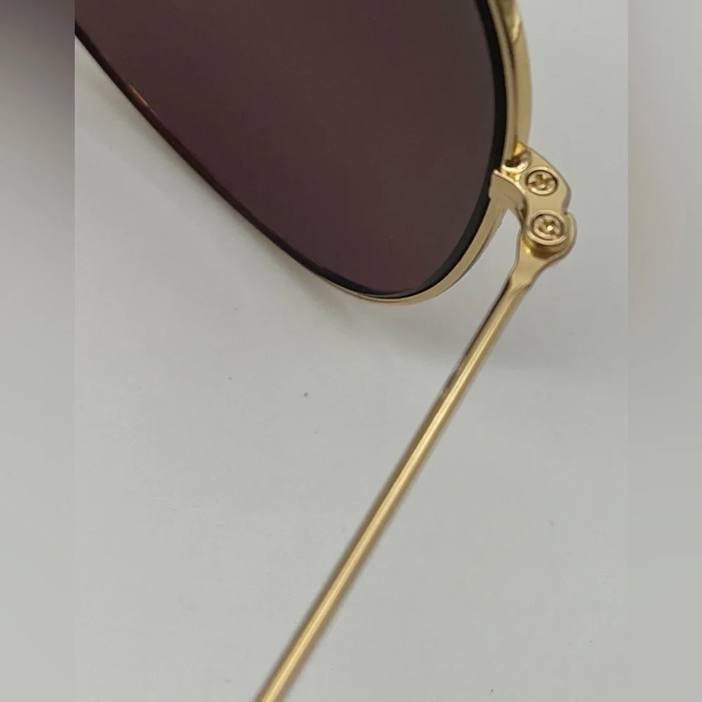 Authentic Ray Ban Aviator Brown Sunglasses - Picture 12 of 15